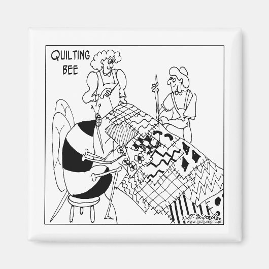 Een quiltbij magneet (Voorkant)