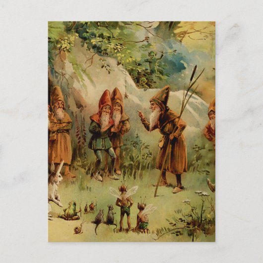 “Een Raad van Dwergen” door E S Hardy Briefkaart (Voorkant)