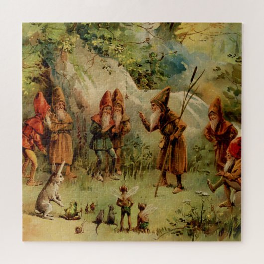 “Een Raad van Dwergen” door E S Hardy Legpuzzel (Horizontaal)