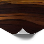 Een raaf in een oude eikenboom Sterrennacht Poster (Hoek)