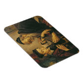 Een rabbijn die de Phylacteries aan de arm van een Magneet (Rechterzijde)