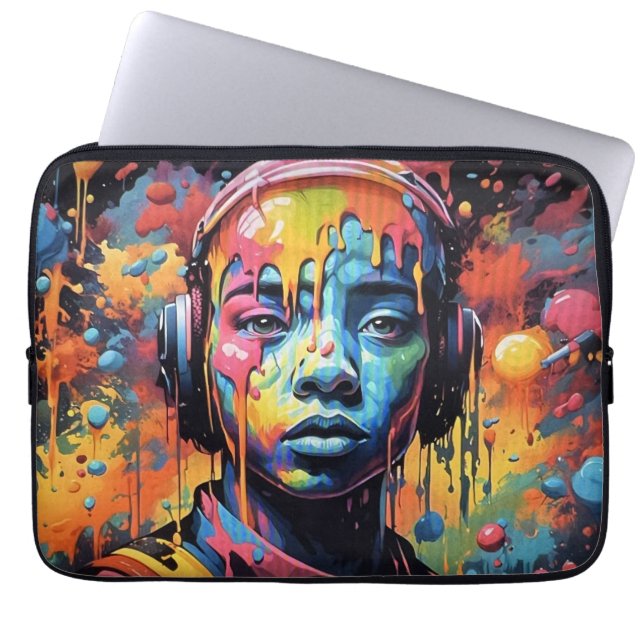 Een raciale odyssee laptop sleeve (Voorkant)