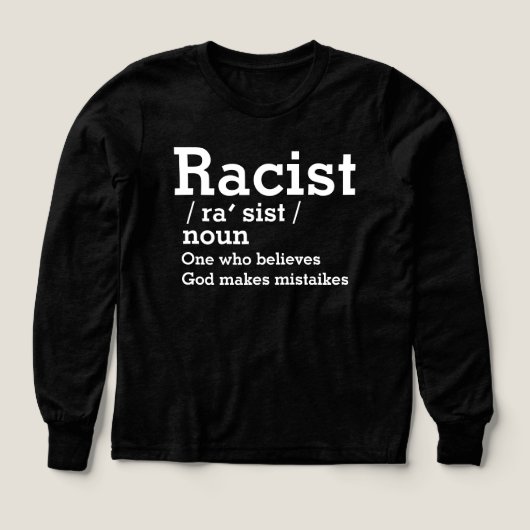 Een racist gelooft dat God fouten maakt (Voorkant)