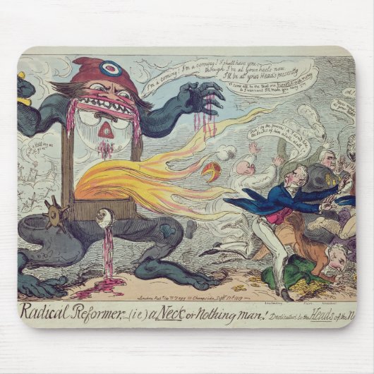 Een radicale Reformer, een nek of niets Man Muismat (Voorkant)