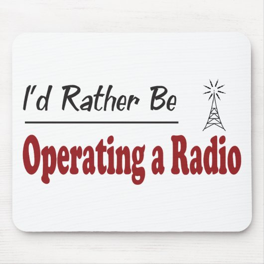 Een radio gebruiken muismat (Voorkant)