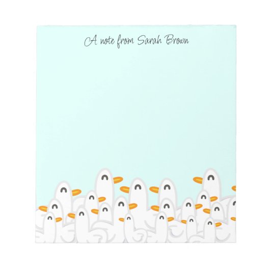 Een Raft van Ducks Crowd Notitieblok (Voorkant)