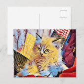 Een Ragdoll kitten Briefkaart (Voorkant / Achterkant)