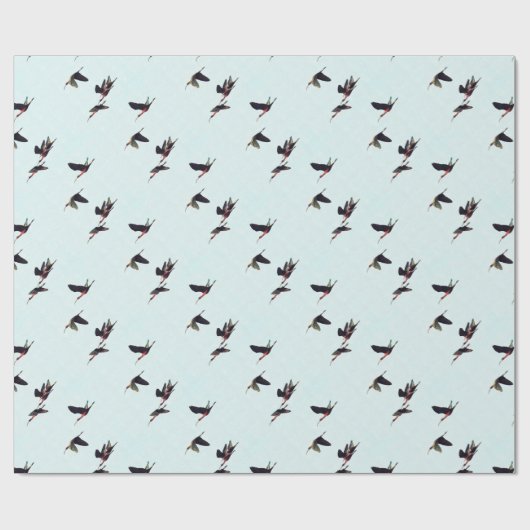 Een rand van de vleugelboten cadeaupapier (Vlak)