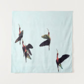 Een rand van de vleugelboten wandkleed (Voorkant (horizontaal))