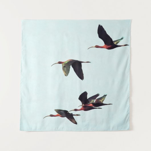 Een rand van de vleugelboten wandkleed (Voorkant)