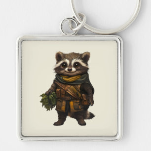 Een rascale wasbeer Sleutelhanger