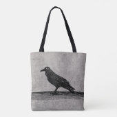 Een Raven Canvas tas (Achterkant)