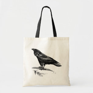 Een raven erop zetten tote bag