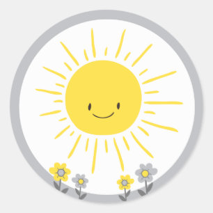 Een Ray van de Sunshine Envelope Seal Little Sunsh Ronde Sticker