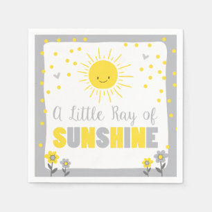 Een Ray Zonnevel Baby shower Papier Napkin Sun Servet