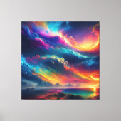Een razende symfonie van kleur canvas afdruk (Voorkant)