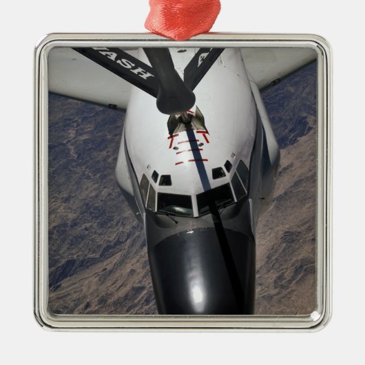 Een RC-135 Rivet Joint Reconnaissance vliegtuig Metalen Ornament (Voorkant)