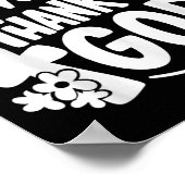 Een reactie op de Thank You God Retro Poster (Hoek)