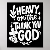 Een reactie op de Thank You God Retro Poster (Voorkant)