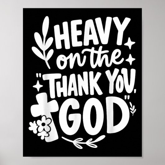 Een reactie op de Thank You God Retro Poster (Voorkant)
