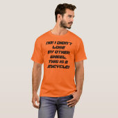Een reactie op een gewone eenwiellade t-shirt (Voorkant volledig)