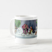 Eén Real Cat en meerdere Faux Katten Mok (Voorkant links)