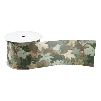 Een realistisch camouflage ontwerp serie #3 satijnen lint