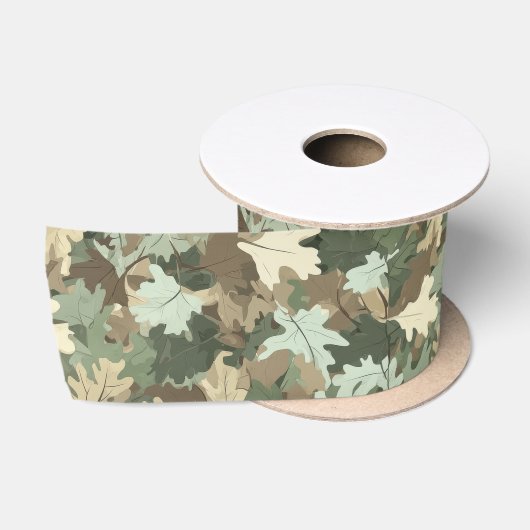 Een realistisch camouflage ontwerp serie #3 satijnen lint (Spoel)