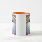 Een realistisch portret van een duif met uitsteekb mok (Midden)