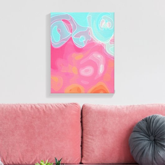 Een realiteit dromen canvas afdruk (Insitu (Woonkamer))