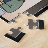 Een recente studie Jigzaag Puzzle Legpuzzel (Zijkant)