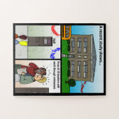 Een recente studie Jigzaag Puzzle Legpuzzel (Horizontaal)