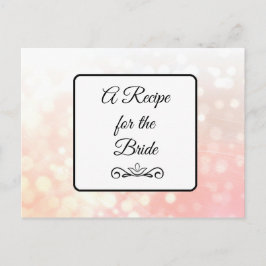 Een recept voor de bruidbruidenkaart briefkaart