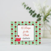 Een recept voor de bruidbruidenkaart briefkaart (Staand voorkant)