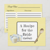 Een recept voor de bruidbruidenkaart briefkaart (Voorkant / Achterkant)