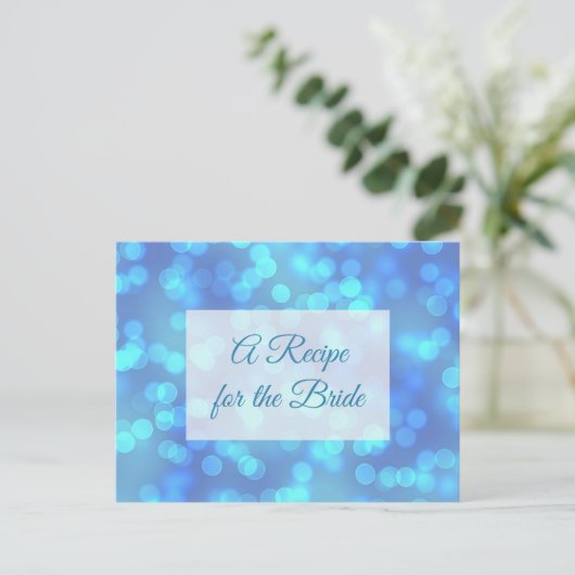 Een recept voor de bruidbruidenkaart briefkaart (Staand voorkant)