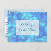 Een recept voor de bruidbruidenkaart briefkaart (Voorkant / Achterkant)