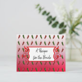 Een recept voor de bruidbruidenkaart briefkaart (Staand voorkant)