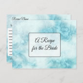 Een recept voor de bruidbruidenkaart briefkaart (Voorkant / Achterkant)
