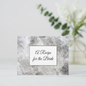 Een recept voor de bruidbruidenkaart briefkaart (Staand voorkant)