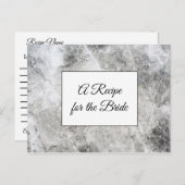 Een recept voor de bruidbruidenkaart briefkaart (Voorkant / Achterkant)