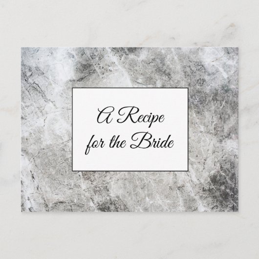 Een recept voor de bruidbruidenkaart briefkaart (Voorkant)