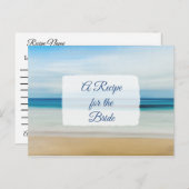 Een recept voor de bruidbruidenkaart briefkaart (Voorkant / Achterkant)