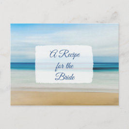Een recept voor de bruidbruidenkaart briefkaart