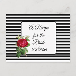 Een recept voor de bruidbruidenkaart briefkaart