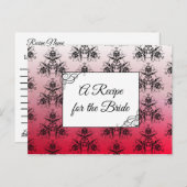 Een recept voor de bruidbruidenkaart briefkaart (Voorkant / Achterkant)