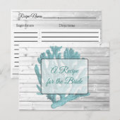 Een recept voor de bruidbruidenkaart briefkaart (Voorkant / Achterkant)