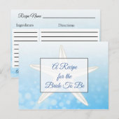 Een recept voor de bruidbruidenkaart briefkaart (Voorkant / Achterkant)