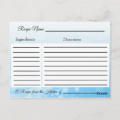 Een recept voor de bruidbruidenkaart briefkaart (Achterkant)