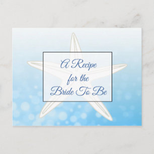 Een recept voor de bruidbruidenkaart briefkaart
